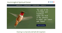 Desktop Screenshot of hummingbirdspiritualcenter.com