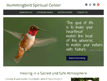 Tablet Screenshot of hummingbirdspiritualcenter.com